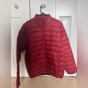 Basic Editions Red Puffer Jacket